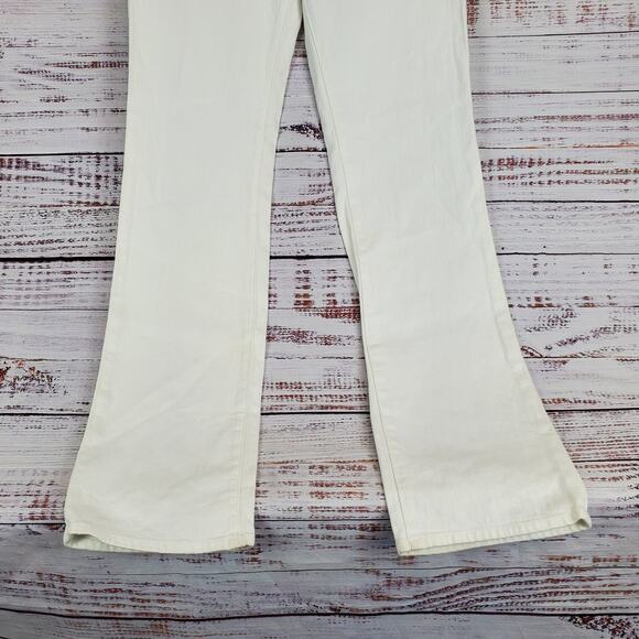 J Brand White Jeans Straight Leg Mid Rise Stretch 805 White Size 29 - Picture 6 of 14